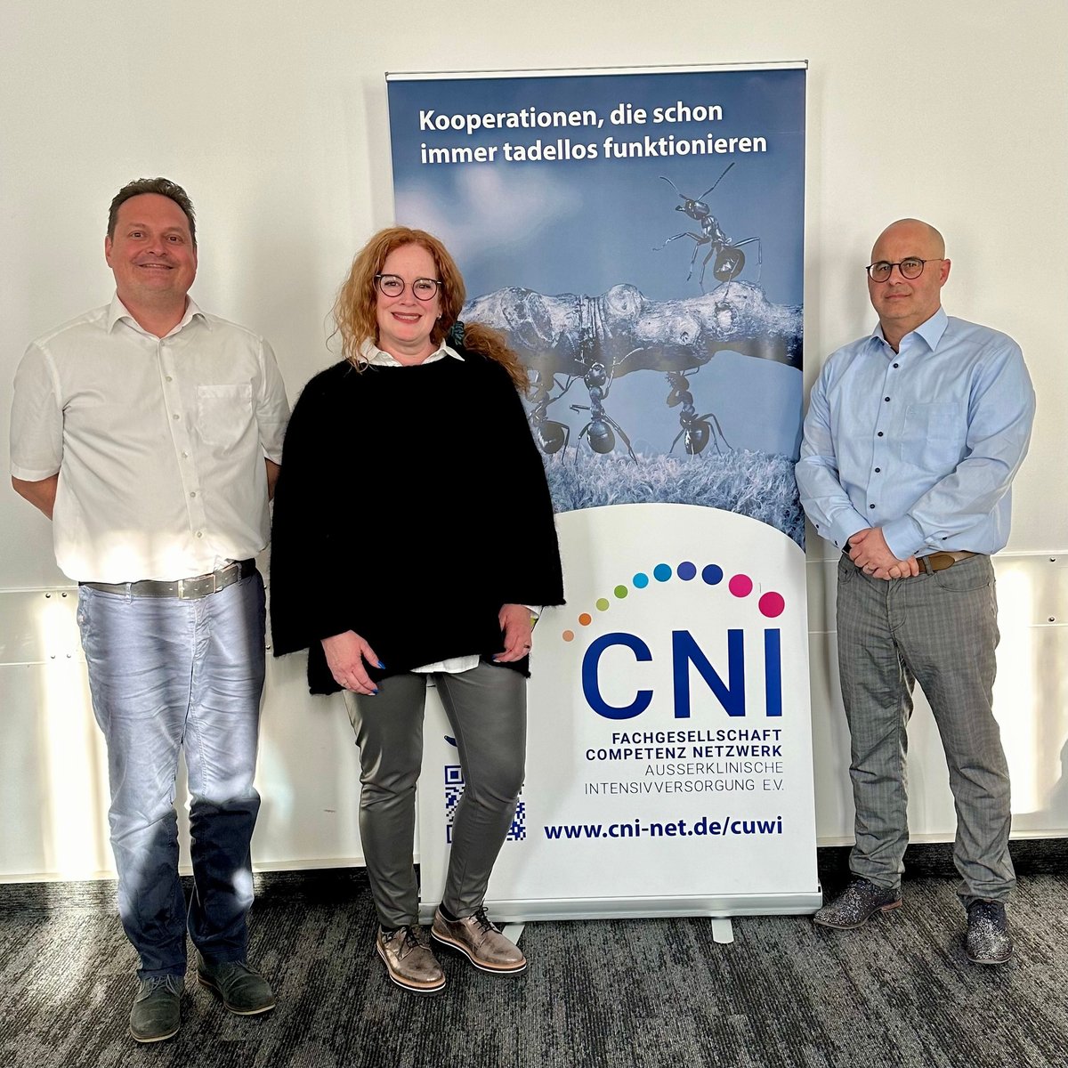 Der Vorstand der CNI: Sven Kübler, Nadya Klarmann, Frank Edel